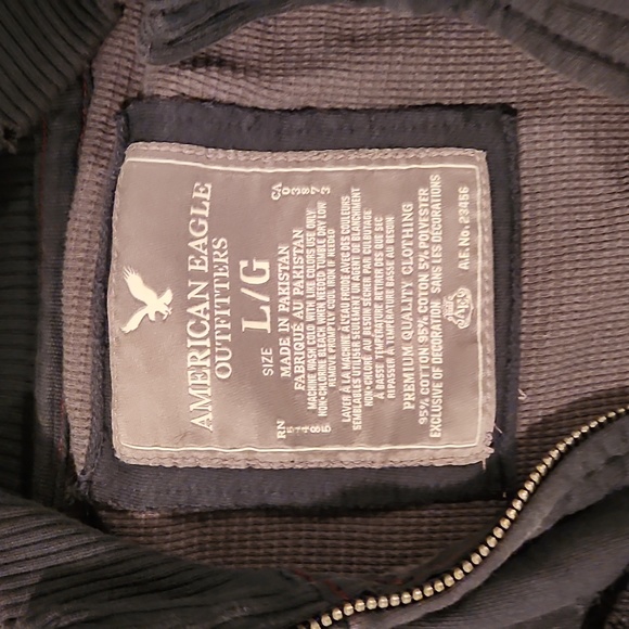 Mens L American Eagle Zip Sweatshirt - Picture 2 of 4